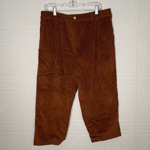 DONNI. Cropped Corduroy Pants XL